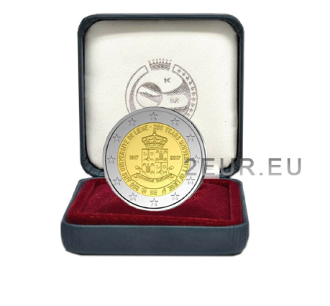 Belgien 2 euro proof 2017 - 200 Jahre Universität Lüttich