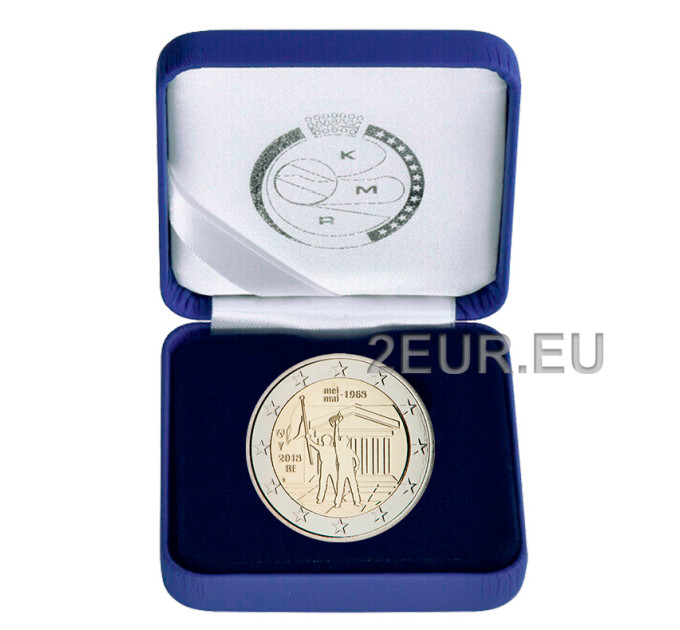 Belgien 2 euro proof 2018 - 50. Jahrestag der Ereignisse im Mai 1968 in Belgien - Studentenrevolte 