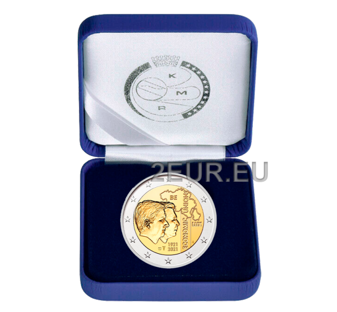 Belgien 2 Euro proof 2021 - 100 Jahre Belgisch-Luxemburgische Wirtschaftsunion