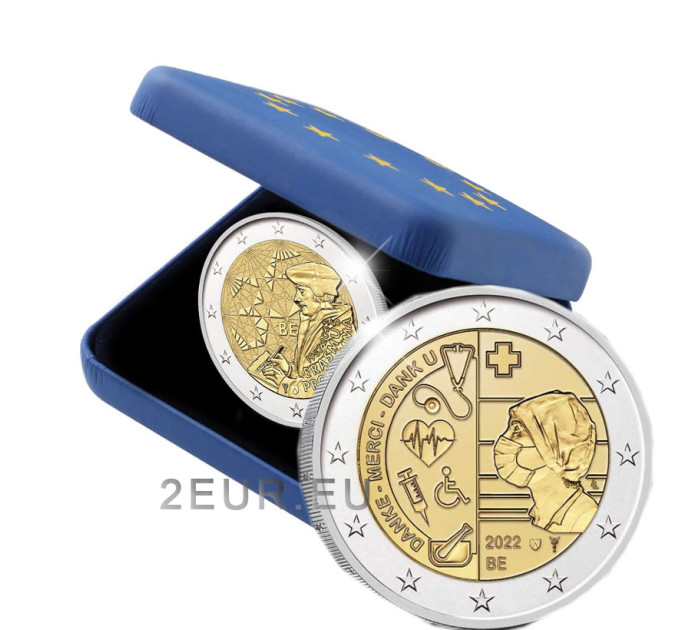 Belgien 2 euro proof 2022 - Gesundheitswesen während der Covid-Pandemie 