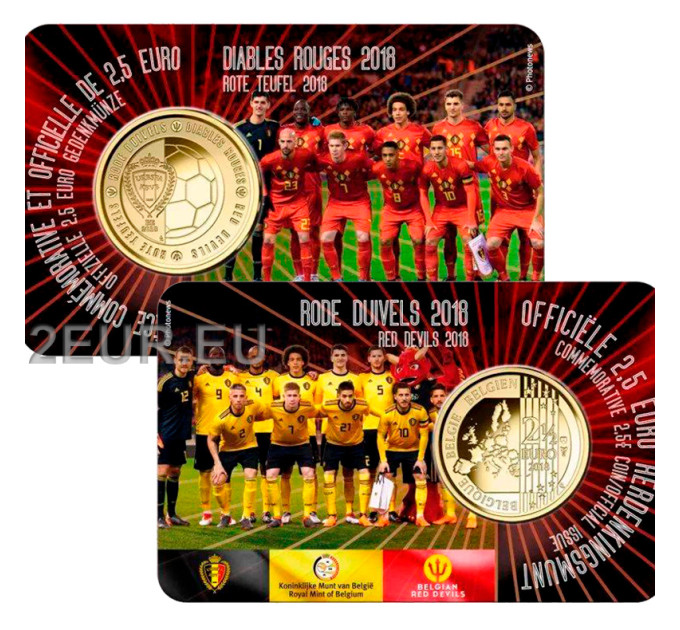 Belgien 2,5 Euro BU 2018 - Roter Teufel - FR