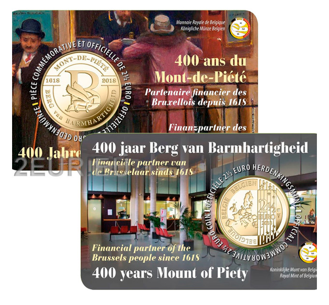 Belgien 2,5 Euro BU 2018 - 400 Jahre Berg van Barmhartigheid - FR