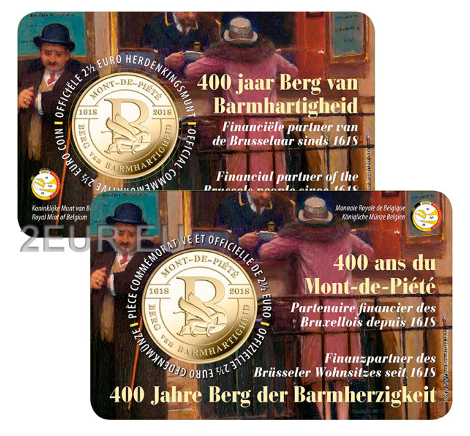 Belgien 2,5 Euro BU 2018 - 400 Jahre Berg van Barmhartigheid - FR+NL