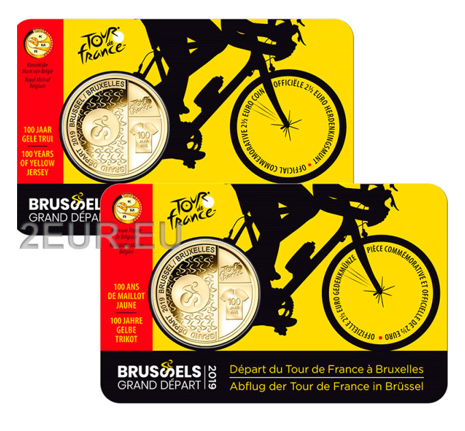Belgien 2,5 Euro BU 2019 - Grand Dapart Brüssel - FR+NL