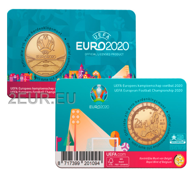 Belgien 2,5 euro BU 2021 - UEFA 2020 - NL