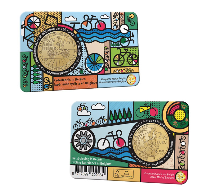Belgien 2,5 euro BU 2023 – Fahrraderlebnis in Belgien – FR