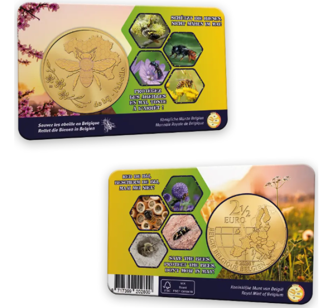Belgien 2,5 euro BU 2024 - Biene in Belgien - FR