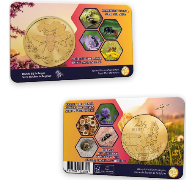 Belgien 2,5 euro BU 2024 - Biene in Belgien - NL