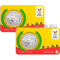 Belgien 5 euro BU 2020 - Olympische Spiele - Relief