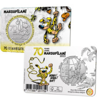 Belgien 5 euro BU 2022 - 70 Jahre Marsupilami - Relief