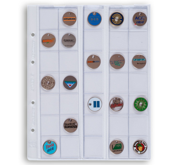 BLATT FÜR 2 EURO-MÜNZEN - OPTIMA (LEUCHTTURM) - 35 MÜNZEN