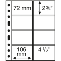 MÜNZKARTENBLATT - OPTIMA (LEUCHTTURM) - 8 MÜNZEN