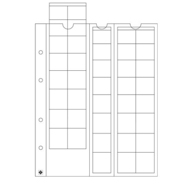 MÜNZBLATT 1 Cent - 2 EURO - OPTIMA (LEUCHTTURM) - 40 MÜNZEN