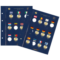 VISTA-BLATT FÜR 2-EURO-MÜNZEN - 30 Jahre EU-Flagge