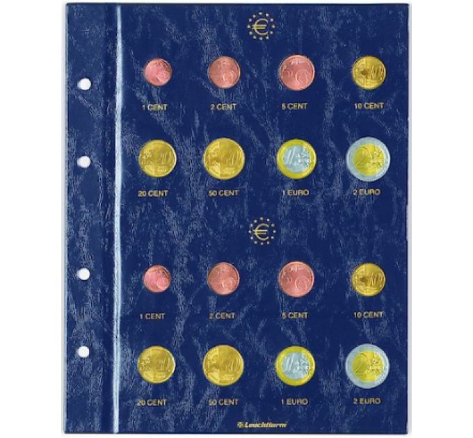 VISTA-BLATT FÜR EURO-SET 1 CENT - 2 EURO