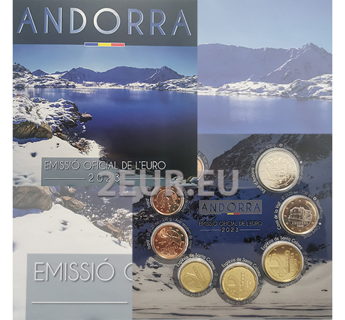 Andorra Euro Offizieller Kursmünzensatz BU 2023 