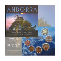 Andorra Euro Offizieller Kursmünzensatz BU 2015