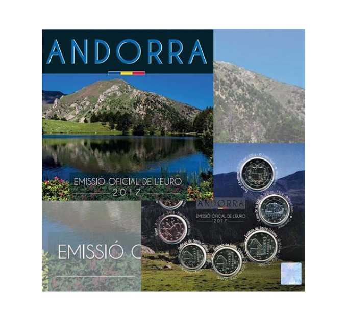 Andorra Euro Offizieller Kursmünzensatz BU 2017