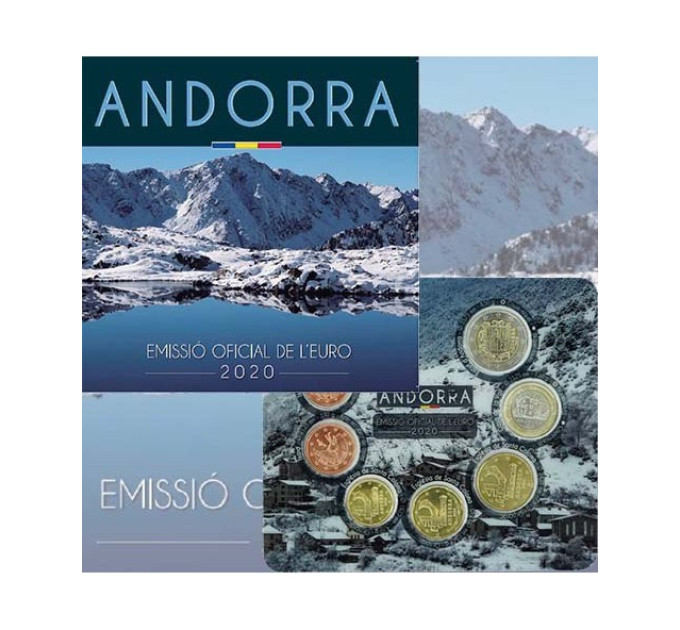 Andorra Euro Offizieller Kursmünzensatz BU 2020 
