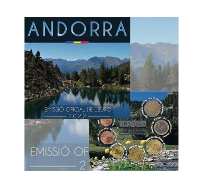 Andorra Euro Offizieller Kursmünzensatz BU 2022 
