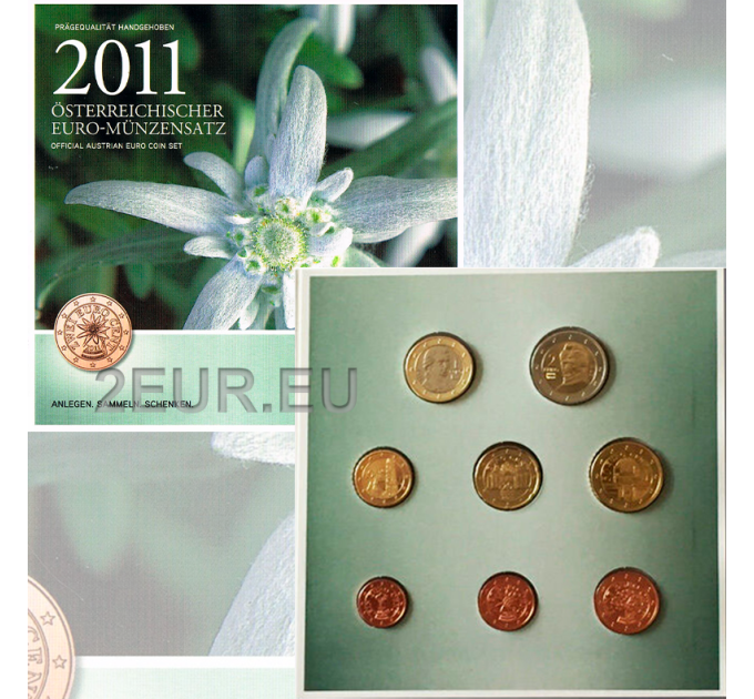 Österreich Euro Kursmünzensatz BU 2011