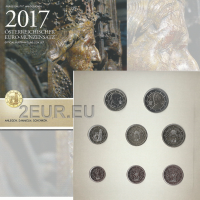 Österreich Euro Kursmünzensatz BU 2017 - Friedrichsgrab