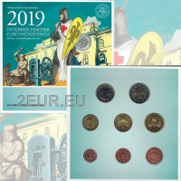 Österreich Euro Kursmünzensatz BU 2019 - 825-Jahr-Jubiläum der Münze Wien
