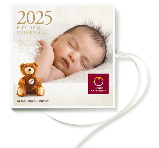 Österreich Euro Kursmünzensatz BU 2025 - BABY -MÜNZENSÄTZE
