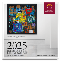 Österreich Euro Kursmünzensatz BU 2025 - Friedensreich Hundertwasser