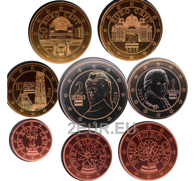 Österreich UNC 2019 - Euro Kursmünzensatz 