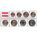Österreich Euro Kursmünzensatz UNC 2024
