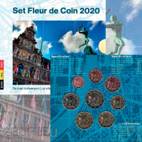 Belgium euro set BU 2020 - Antwerpen