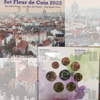 Belgium euro set BU 2022 - Die Stadt Gent