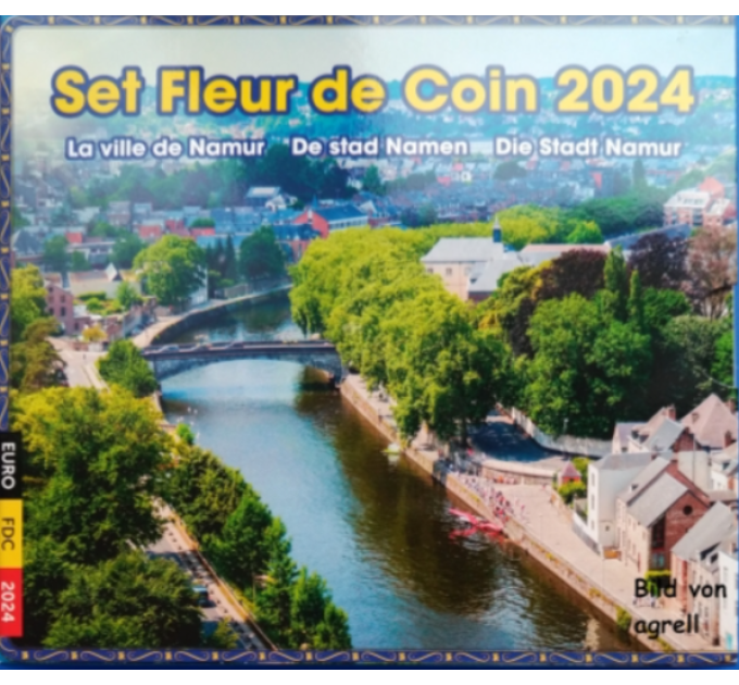 Belgium euro set BU 2024 - Die Stadt Namur