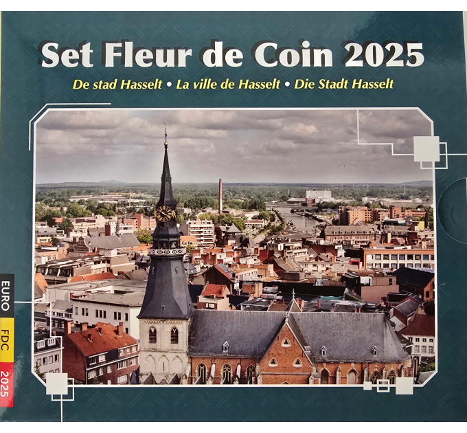 Belgium euro set BU 2025 - Die Stadt Hasselt