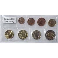 Belgium euro set UNC 2009 -2013 MIX