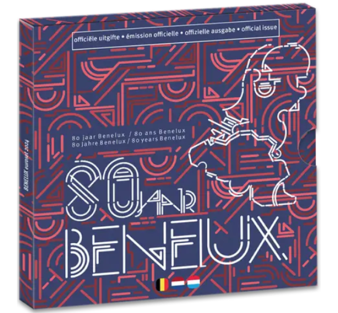 BENELUX euro set BU 2024 - 80. JAHRESTAG DES BENELUX-ZOLLÜBEREINKOMMENS
