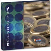 BENELUX euro set BU 2026 - Porträts von Monarchen und Veränderungen