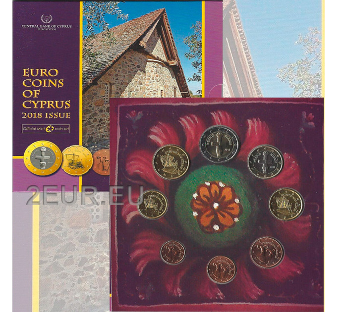 Zypern euro set BU 2018 - Religiöse Denkmäler Zyperns  
