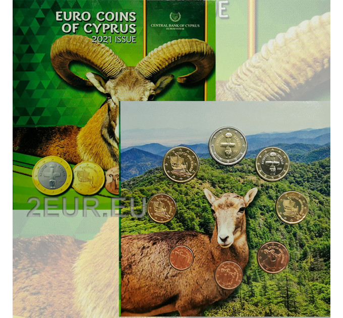 Zypern euro set BU 2021 - Mufflon