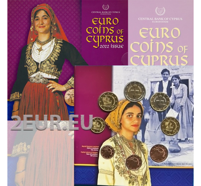 Zypern euro set BU 2022 - Volkstradition Zyperns – Traditionelle Kostüme