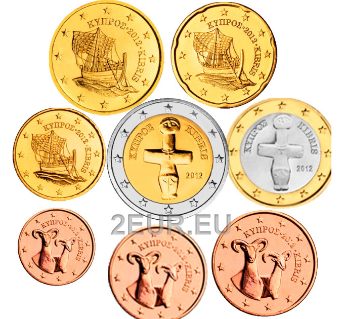 Zypern euro set UNC 2012  