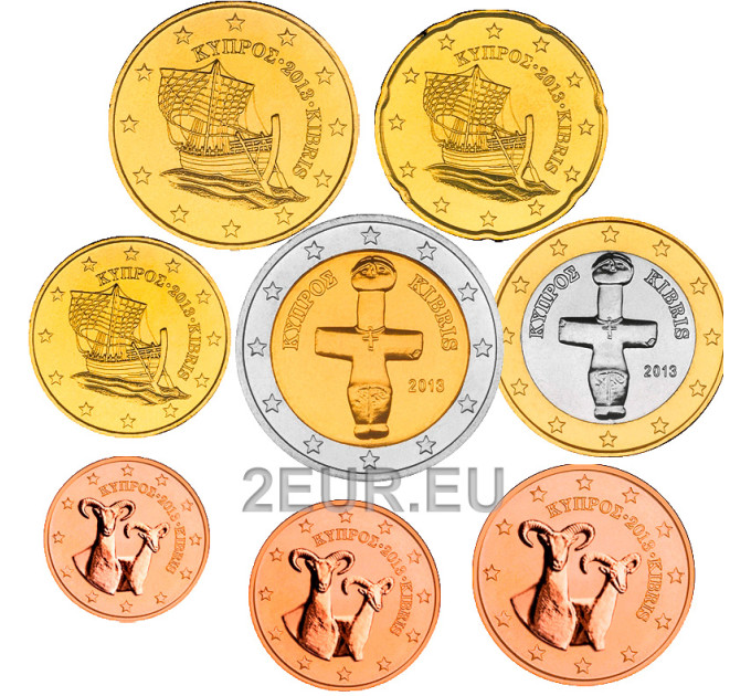 Zypern euro set UNC 2013