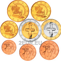Zypern euro set UNC 2014