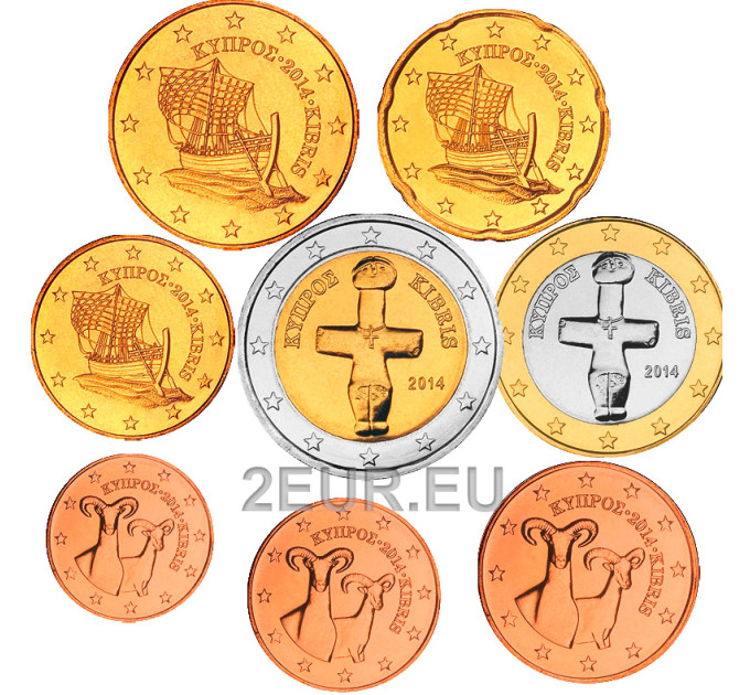Zypern euro set UNC 2014
