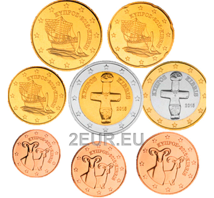 Zypern euro set UNC 2015