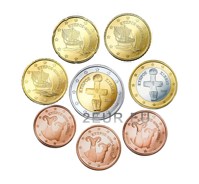 Zypern euro set UNC 2017 