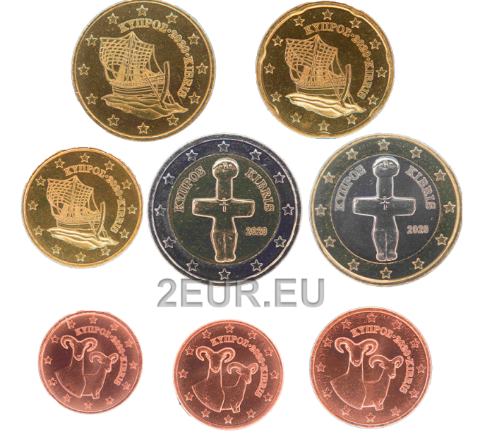 Zypern euro set UNC 2020