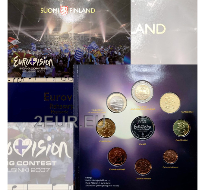 Finnland euro set BU 2007 - Eurovision Song Contest Helsinki