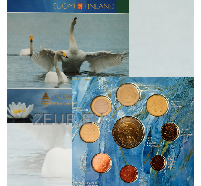 Finnland euro set BU 2007 - 90 Jahre Unabhängigkeit